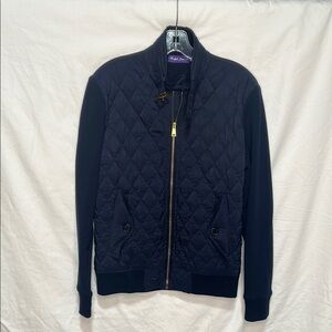 Ralph Lauren Purple Label Dark Blue Quilted Jacket